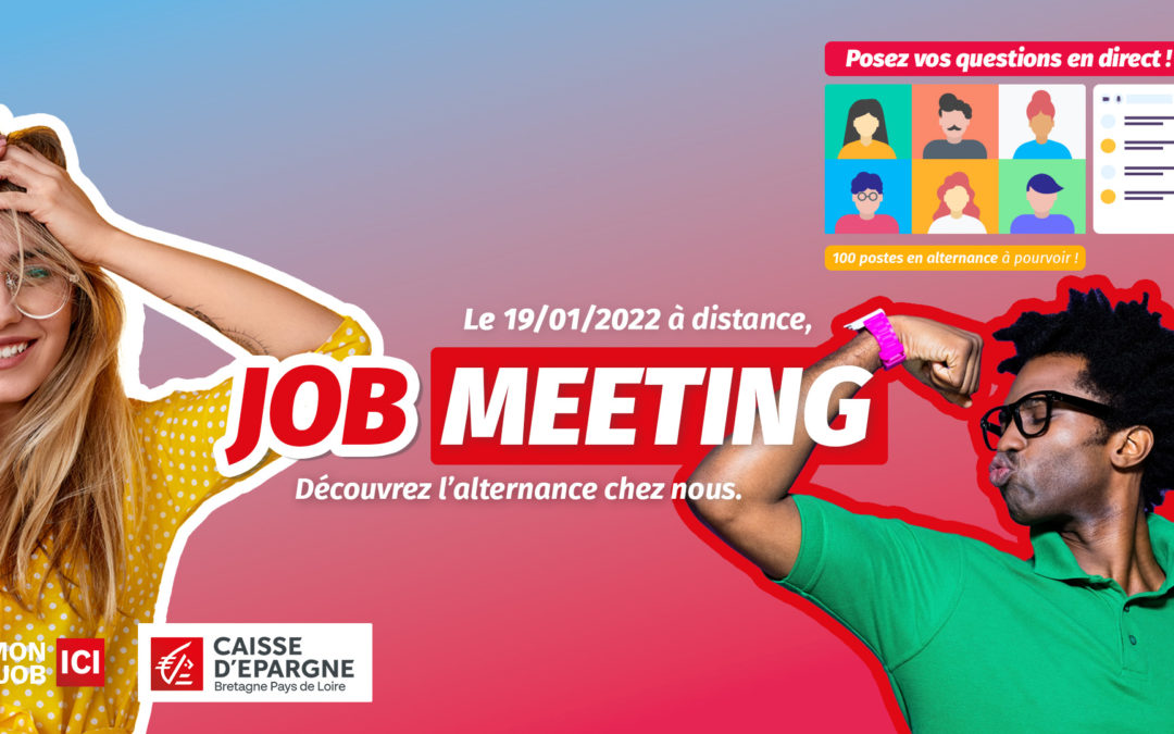 Participez le 19 janvier 2022 au JobMeeting pour découvrir l’alternance chez nous !